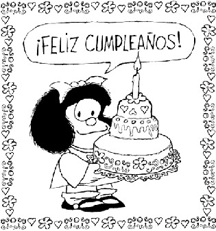 Mafalda cumpleañera