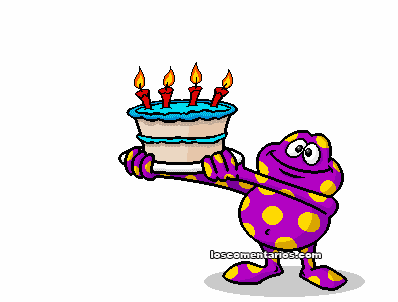 postales de cumpleaños con brillo, pasteles y globos